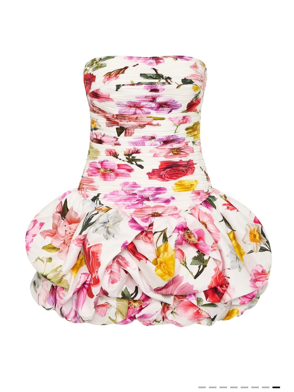 AJE. Violette Strapless Ruched Mini Dress